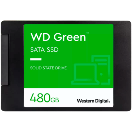 SSD WD Green 480GB SATA- 25- 7mm- Read: 545 MBps WDS480G3G0A-00BJG0