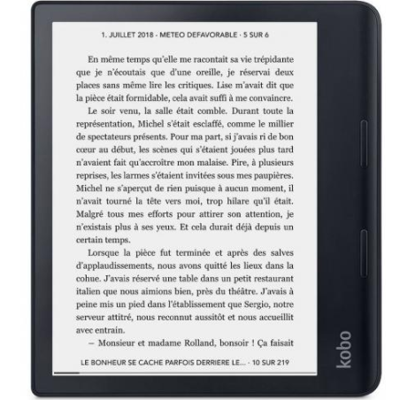 Kobo Sage e-Book Reader- E Ink flush touch 8 inch- 1440 x 1920- 32 GB- 18 GHz- 1 x micro USB- 0240 kg- Wireless Da- Comfort Ligh