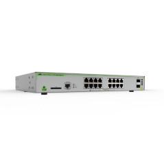 SWITCH ALLIED TELESIS- ATI SW 16P- porturi Gigabit x 16- SFP x 2- managed- rackabil- carcasa metalica- AT-GS970M/18-50timbru ver