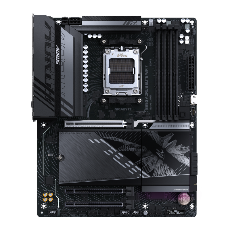 Placa de baza GIGABYTE B850 AORUS ELITE WIFI7- AM5- DDR5- Wi-Fi- BT- ATX- Negru B850 A ELITE WF7