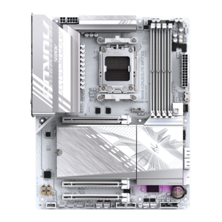 Placa de baza GIGABYTE B850 AORUS ELITE WIFI7 ICE- AM5- DDR5- Wi-Fi- BT- ATX- Alb B850 A ELITE WF7 ICE