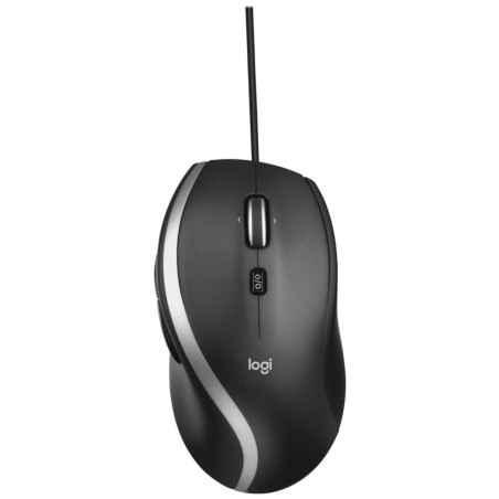 MOUSE LOGITECH- M500s- PC sau NB- cu fir- USB- optic- 4000 dpi- butoane/scroll 6/1- buton selectare viteza- negru- 910-005784tim