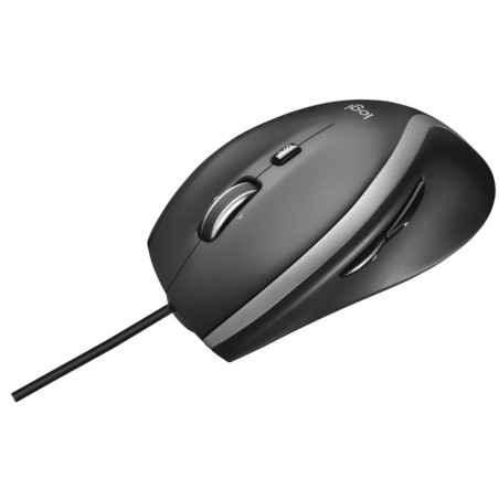 MOUSE LOGITECH- M500s- PC sau NB- cu fir- USB- optic- 4000 dpi- butoane/scroll 6/1- buton selectare viteza- negru- 910-005784tim