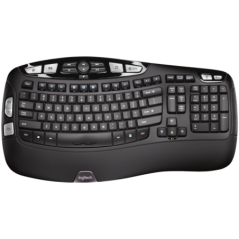 LOGITECH Wave Bluetooth ergonomic keyboard - GRAPHITE - US INTL 920-012304timbru verde 08 lei)