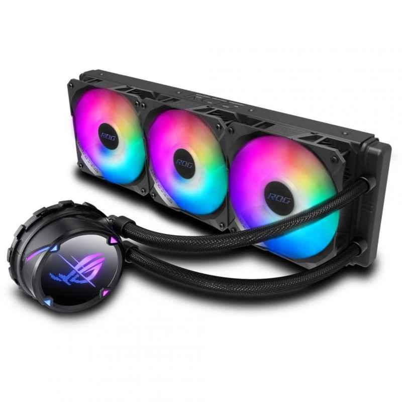 COOLER ASUS- ROG STRIX LC II 360 ARGB- skt universal- racire cu lichid- fan 120 mm x 3- 2500 rpm- LED ARGB- RS LC II 360 ARGB(ti