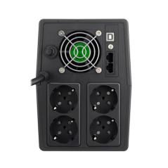 UPS Spacer Line Int cu management- LCD- 2000VA/ 1200W- AVR- 4 x socket Schuko- display LCD- 2 x baterie 12V/9Ah- conector USB-