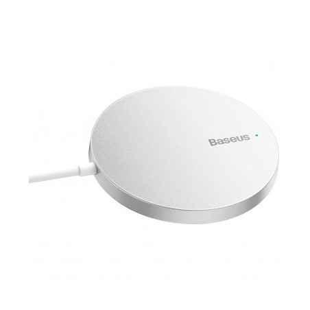 INCARCATOR wireless Baseus Simple Mini3- magnetic- 15W- cablu Type-C la USB 12m inclus- argintiu CCJJ040012 TV 018lei) - 6932172