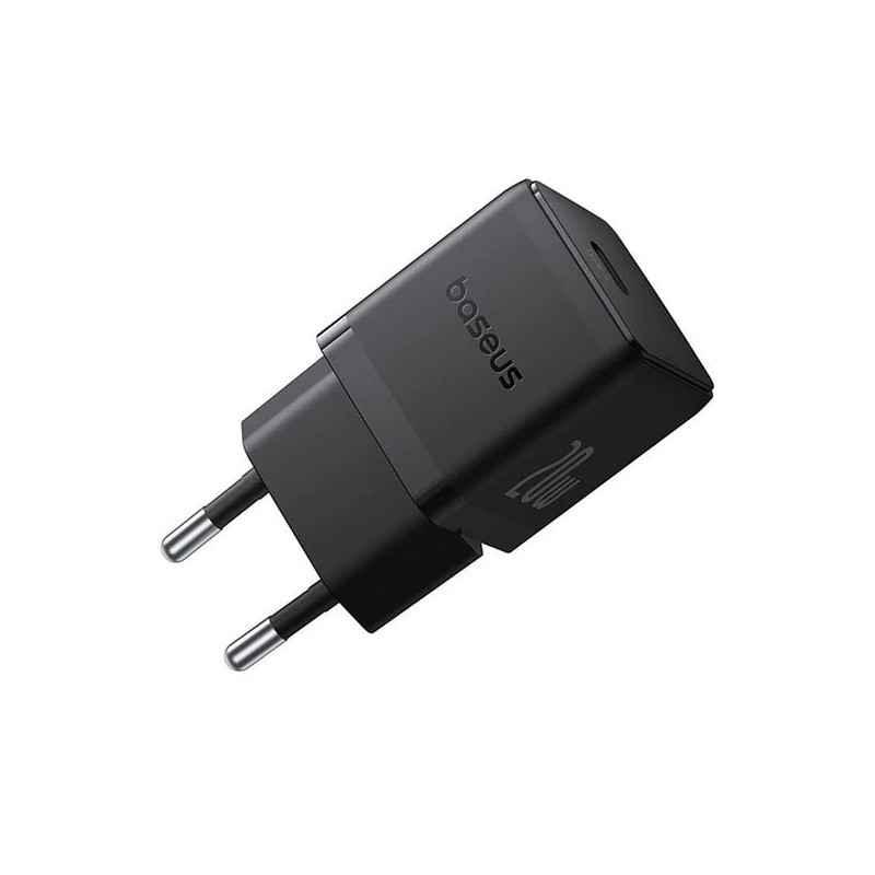 INCARCATOR retea Baseus Palm- Quick Charge 20W- 1 x USB Type-C 5V/30A- include cablu USB Type-C la USB Type-C 1m- negru P1011160