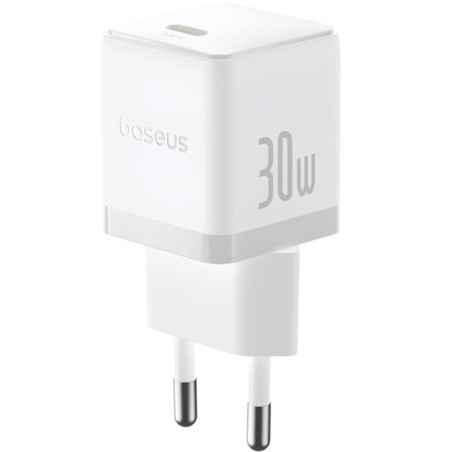 INCARCATOR retea Baseus Palm- Quick Charge 30W- 1 x USB Type-C 5V/30A- include cablu USB Type-C la USB Type-C 1m- alb P101116052