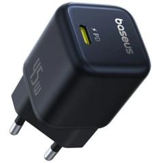 INCARCATOR retea Baseus PicoGo GaN- Quick Charge 45W- 1 x USB Type-C 5V/30A- negru P10176800123-00timbru verde 018 lei) - 693217