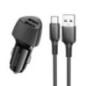 INCARCATOR auto Borofone BZ31A - pt bricheta auto- 2 x USB 5V/24A- include cablu USB la USB Type-C de 1m- negru 6941991112591tim