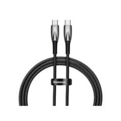 CABLU alimentare si date Baseus Glimmer- Fast Charging Data Cable pt smartphone- USB Type-C la USB Type-C 100W- 1m- negru CADH00