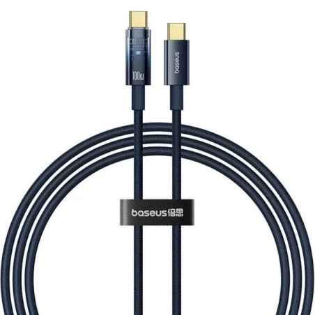 CABLU alimentare si date Baseus Explorer- Fast Charging Data Cable pt smartphone- USB Type-C la USB Type-C 100W- oprire automata