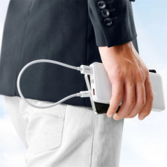 CABLU alimentare si date Baseus Superior- Fast Charging Data Cable pt smartphone- USB la USB Type-C 100W- braided- 025m- alb P10