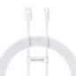 CABLU alimentare si date Baseus Superior- Fast Charging Data Cable pt smartphone- USB la USB Type-C 100W- braided- 2m- alb P1032