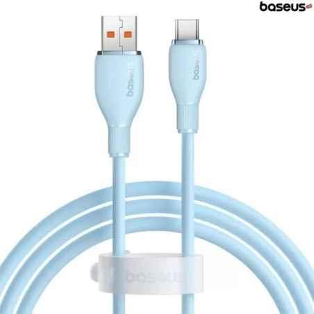 CABLU alimentare si date Baseus Pudding- Fast Charging Data Cable pt smartphone- USB la USB Type-C 100W- 12m- albastru P10355703