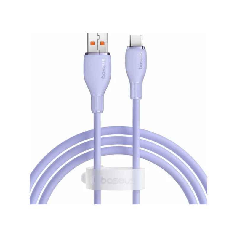 CABLU alimentare si date Baseus Pudding- Fast Charging Data Cable pt smartphone- USB la USB Type-C 100W- 12m- violet P1035570351