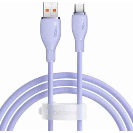CABLU alimentare si date Baseus Pudding- Fast Charging Data Cable pt smartphone- USB la USB Type-C 100W- 12m- violet P1035570351