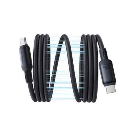 CABLU alimentare si date Baseus PicoGo Magnetic- pt smartphone- silicon lichid magnetic- USB Type-C la USB Type-C 240W- 1m- neg