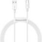 CABLU alimentare si date Baseus Pudding- Fast Charging Data Cable pt smartphone- USB la USB Type-C 100W- 2m- alb P10355703221-B2