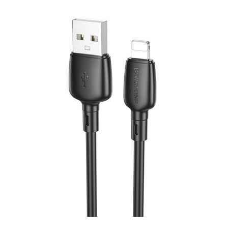 CABLU alimentare si date Borofone BX93- Fast Charging Data Cable pt smartphone- USB la Iphone Lightning 24A- 1m- negru 694199110