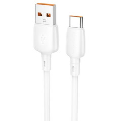 CABLU alimentare si date Borofone BX93- Fast Charging Data Cable pt smartphone- USB la USB Type-C 100W- 1m- alb 6941991103186tim