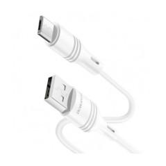 CABLU alimentare si date Borofone BX43- Fast Charging Data Cable pt smartphone- USB la Micro-USB- 1m- alb 6931474735591timbru ve
