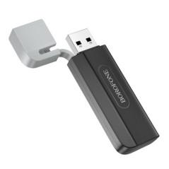 CARD READER extern Borofone DH9 -interfata USB 20 USB Type-C-citeste/scrie:SD-microSD viteza pana la 480Mbps-suporta carduri ma