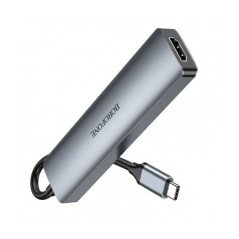 DOCKING STATION Borofone DH15- porturi USB: USB 30x1 USBx1 USB-C PDx1 100W- USB x 1- card reader x 1- HDMI 4K 30Hz x 1- conect
