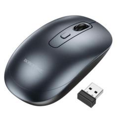 MOUSE Borofone BG13- PC sau NB wireless 24GHz- 1600 CPI- butoane/scroll 4/1- gri-6941991109997timbru verde 018 lei)
