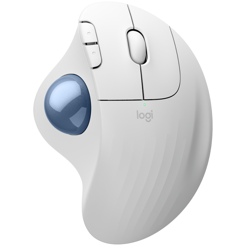 LOGITECH ERGO M575S Wireless Trackball - OFFWHITEBLUE BALL - BT - EMEA28-935 910-007030timbru verde 018 lei)