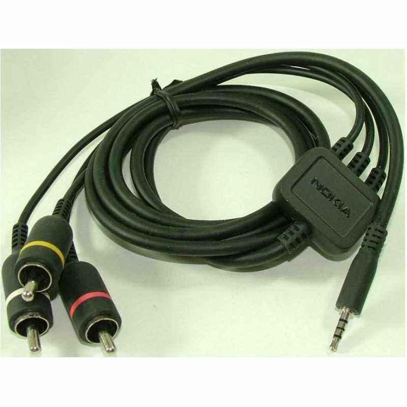 Cablu audio-video, Nokia jack 3.5 mm, tata - 3 x RCA