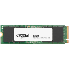 Crucial E100 480GB SSD PCIe 40 Gen4 M2 2280 NVMe- Read/Write: 4500/2500 MB/s CT480E100SSD8