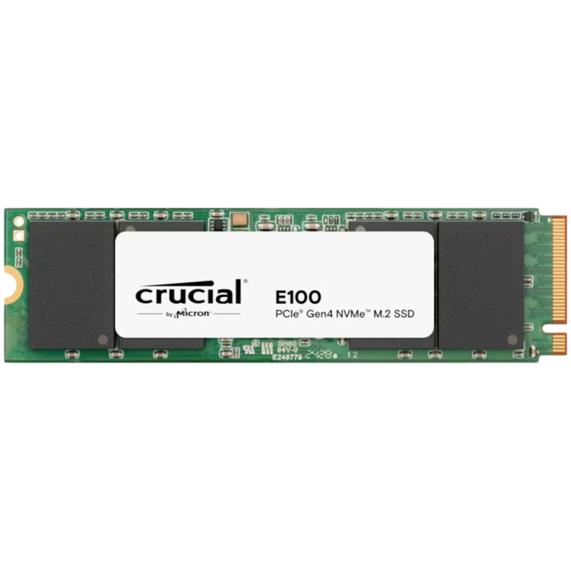 Crucial E100 1TB SSD PCIe 40 Gen4 M2 2280 NVMe- Read/Write: 5000/3000 MB/s CT1000E100SSD8
