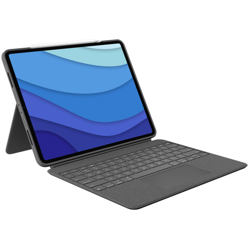 LOGITECH Combo Touch for iPad Pro 129-inch5th generation) - GREY - US 920-010257timbru verde 08 lei)