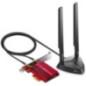 ADAPTOR RETEA TP-LINK AXE5400- extern wireless 24 GHz - 5 GHz - 6GHz- PCI-E port- 5400 Mbps- WI-FI 6E si Bluetooth 53- antena ex