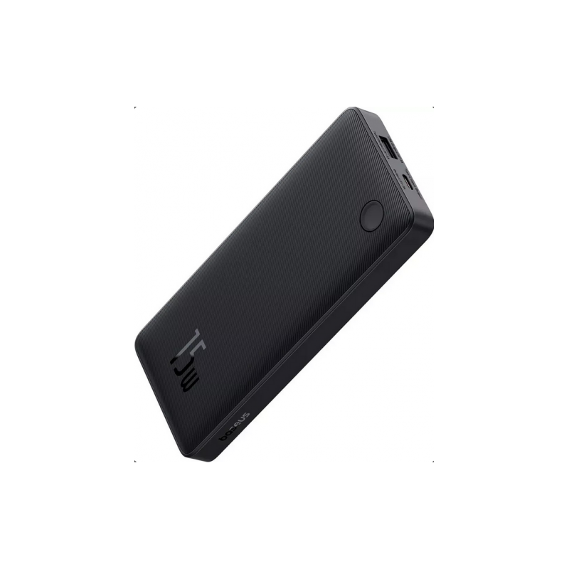 POWER BANK Baseus Airpow Lite- 10000mAh- 15W- 1 x USB, 2 x USB Type-C- total 3A cablu 30cm USB la USB Type-C)- negru P1006750012