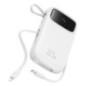 POWER BANK Baseus Qpow2- 20000mAh- 225W- 1 x USB, 1 x USB Type-C- 1 x Lightning- total 3A- include cablu USB Type-C 03m- alb- P1