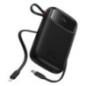POWER BANK Baseus Qpow2- 10000mAh- 225W- 1 x USB, 1 x USB Type-C- 1 x Lightning- total 3A- include cablu USB Type-C 03m- negru-