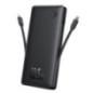 POWER BANK Baseus Airpow lite- 10000mAh- 225W- 1 x USB, 1 cablu x USB Type-C- 1 cablu x Iphone Lightning- total 3A- negru- P1006