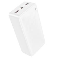 POWER BANK Borofone BJ56B- 30000mAh- 225W- 2 x USB, 1 x USB Type-C- 1 x Micro USB- total 2A- alb- 6941991116452timbru verde 098