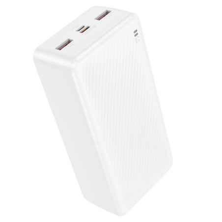 POWER BANK Borofone BJ56B- 30000mAh- 225W- 2 x USB, 1 x USB Type-C- 1 x Micro USB- total 2A- alb- 6941991116452timbru verde 098