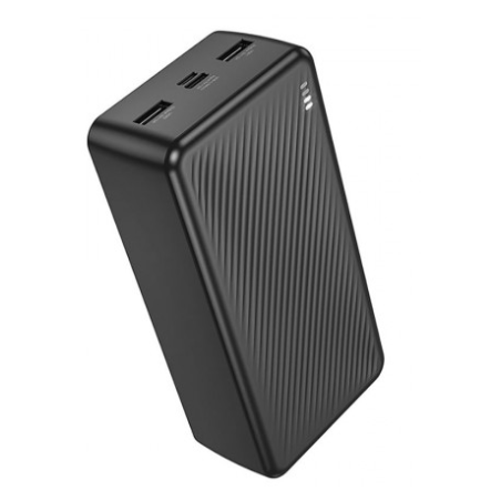 POWER BANK Borofone BJ55B- 30000mAh- 10W- 2 x USB, 1 x USB Type-C- 1 x Micro USB- total 5V/2A- negru- 6941991116421timbru verde
