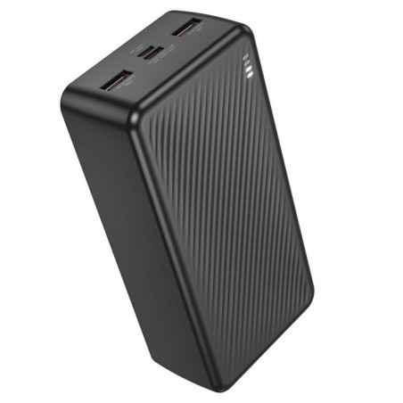 POWER BANK Borofone BJ56B- 30000mAh- 225W- 2 x USB, 1 x USB Type-C- 1 x Micro USB- total 2A- negru- 6941991116445timbru verde 09