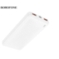 POWER BANK Borofone BJ56- 10000mAh- 225W- 2 x USB, 1 x USB Type-C- 1 x Micro USB- total 2A- alb- 6941991111815timbru verde 098 l