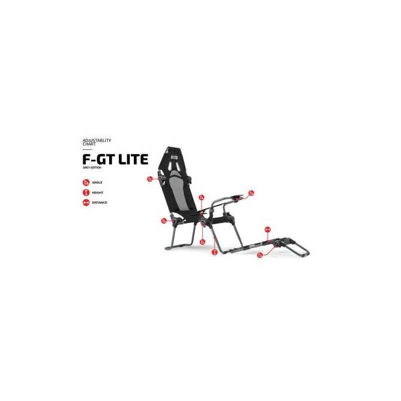 Next Level Racing F-GT LITE portable Racing Cockpit Grey Edition NLR-S015GR