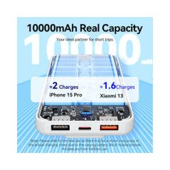 POWER BANK Vention 10000 mAh- 225W PD 20W- QC- &nbsp,1x USB-C- 2x USB-A- 1x micro USBdoar pt incarcare)- cablu Ligtning si USB-C