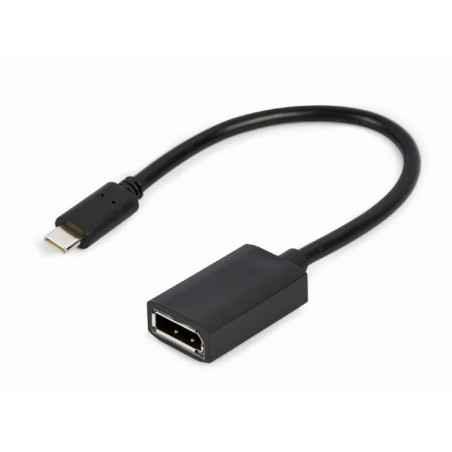 CABLU video GEMBIRD- adaptor USB 31 Type-CT) la DisplayPortM)- 15cm- rezolutie maxima 4K UHD3840 x 2160) la 60 Hz- negru- A-CM-D