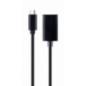 CABLU video GEMBIRD- adaptor USB 31 Type-CT) la DisplayPortM)- 15cm- rezolutie maxima 4K UHD3840 x 2160) la 60 Hz- negru- A-CM-D