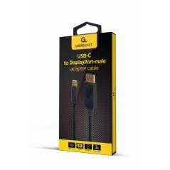 CABLU video GEMBIRD- adaptor USB 31 Type-CT) la DisplayPortT)- 2m- rezolutie maxima 4K UHD3840 x 2160) la 60 Hz- negru- A-CM-DPM